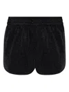 Oseree Oséree Glazed Lumiere Shorts In Black