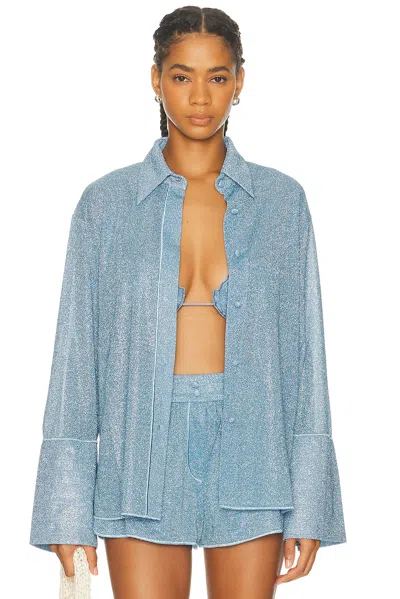 OSEREE GLAZED LUMIERE SLEEVE SHIRT