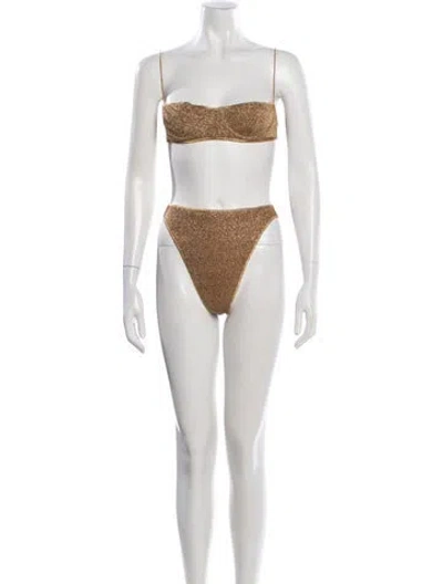 Pre-owned Oseree Glitter Accents Bikini W/ Tags