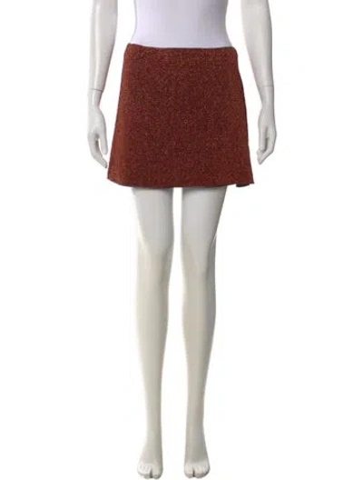 Pre-owned Oseree Glitter Accents Mini Skirt