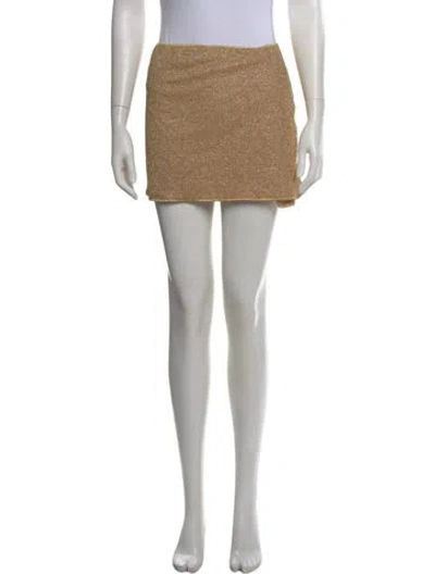 Pre-owned Oseree Glitter Accents Mini Skirt