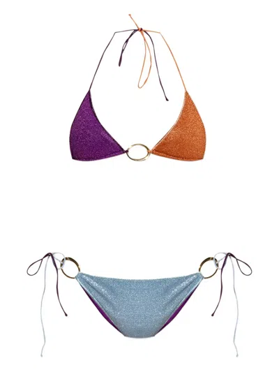 Oseree Glitter-detailing Bikini In Multi
