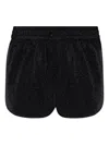 Oseree Oséree Glazed Lumiere Shorts In Black