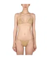 Oseree Glitter Lurex Bikini Set In Nude