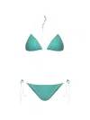 Oseree Glitter-effect Bikini In Green
