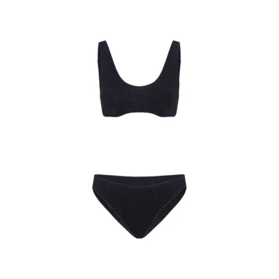 Oseree Oséree Glittery Night Blue Two-piece Swimwear
