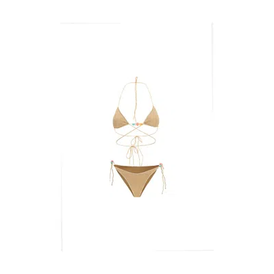 Oseree Gold Polyamide Bikini