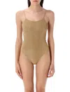 Oseree Golden Lumiere Maillot Swimsuit In Black