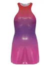 Oseree Gradient Shimmer Mini Dress In Multi