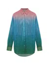 Oseree Gradient-effect Shirt In Multi