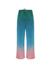 Oseree Drawstring Casual Pants In Blue