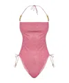 Oseree Halter-neck Swimsuit In Pink