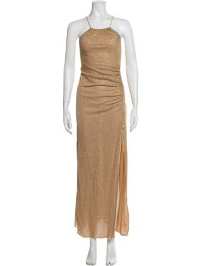Pre-owned Oseree Halterneck Long Dress