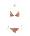 Oseree High-shine Finish Bikini Set In White
