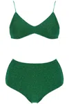 Oseree Women's High-waisted Lumiã¨re Bikini Set In Green
