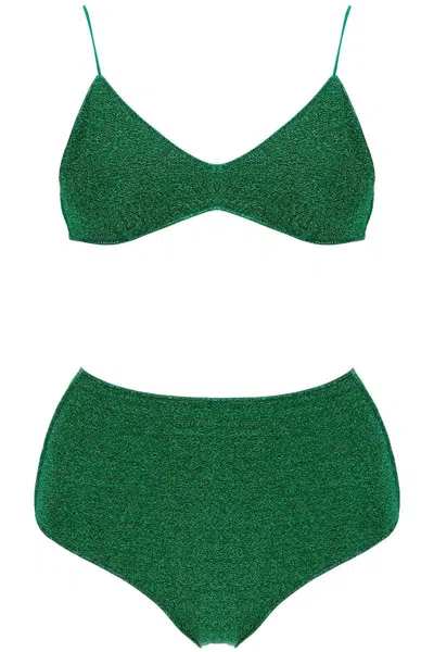 Oseree Women's High-waisted Lumiã¨re Bikini Set In Green