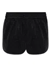 Oseree Oséree Glazed Lumiere Shorts In Black