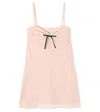 Oseree Oséree Kids Bow-detail Tulle Slip Dress In Pink