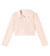Oseree Oséree Kids Cropped Tulle Top In Pink