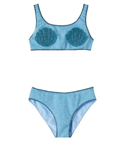Oseree Kids' Lumière Appliqué Bikini In Pattern