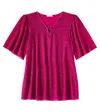 Oseree Oséree Kids Lumière Lamé Beach Dress In Fuxia Lurex
