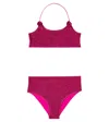 Oseree Oséree Kids Lumière Lamé Bikini In Pink