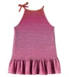 Oseree Oséree Kids Lumière Lamé Dress In Pink