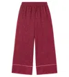 Oseree Oséree Kids Lumière Pants In Burgundy