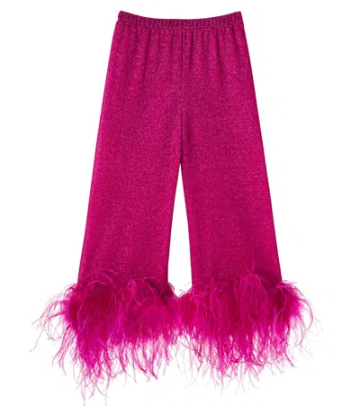 Oseree Kids' Lumière Plumage Pants In Purple