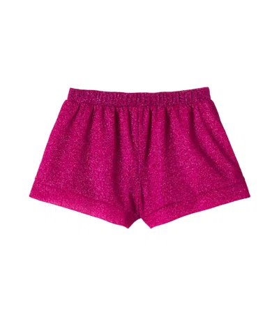 Oseree Kids' Lumière Shorts In Metallic