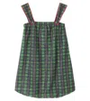 Oseree Oséree Kids Lumière Tartan Dress In Green