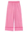 Oseree Oséree Kids Lumière Wide-leg Pants In Pink