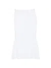 Oseree Floral-patterned Skirt In White