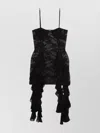 Oseree Lace Ruffle Mini Dress