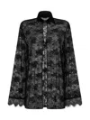 Oseree Oséree Lace Shirt In Black