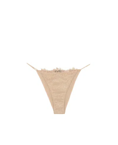 Oseree Lace-trim Briefs In Nude