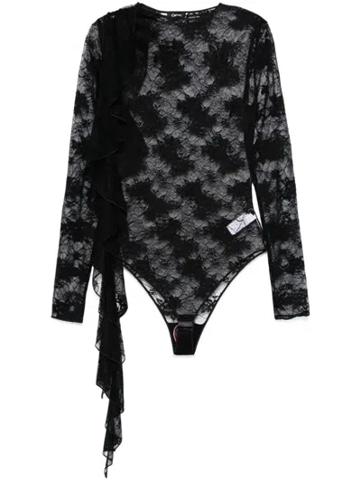 OSEREE OSÉREE LACE VOLANT SLEEVES BODY