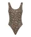 Oseree Oséree Animalier Lumier Sporty Maillot One-piece Swimsuit In Black