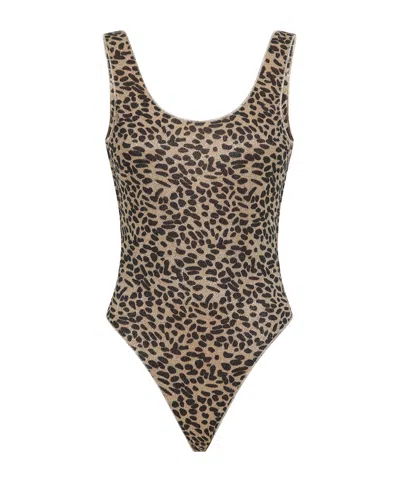 OSEREE OSÉREE LEOPARD-PRINTED ONE-PIECE SWIMSUIT