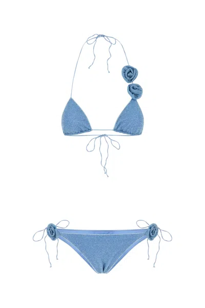 Oseree Light-blue Nylon Blend Bikini