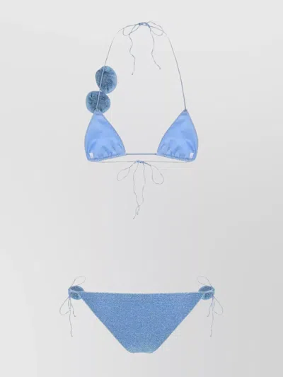 Oseree Light-blue Nylon Blend Bikini