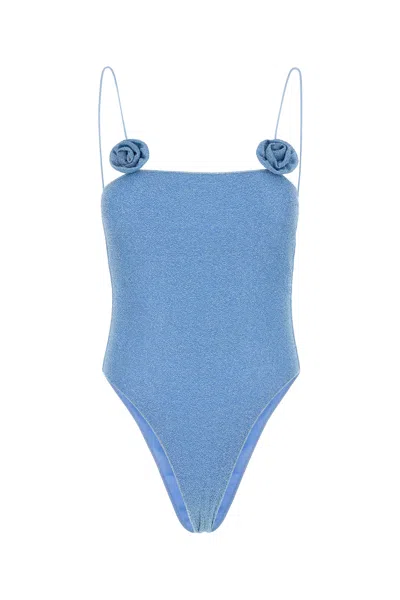 Oseree Light-blue Nylon Blend Swimsuit