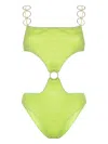 OSEREE LIME LUMIERE RING SWIMSUIT