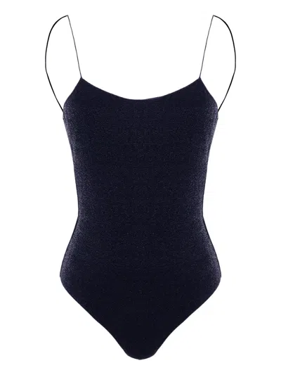 OSEREE LUMIERE LUREX MAILLOT,LIS601 096 NIGHT BLUE