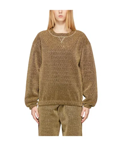 Oseree Logo Round-neck Sweater In Brown