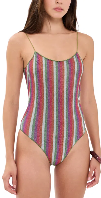 Oseree Lolita Maillot One Piece Rose Multicolor