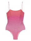 Oseree Oséree Lumiere Printed Lurex Shade Maillot In Yellow