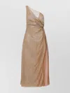 Oseree Oséree One Shoulder Dress In Lurex Knit