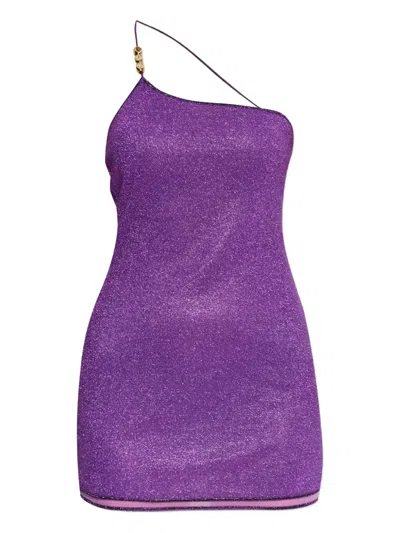 Oseree Lumière Asymmetric Mini Dress
