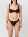 Oseree Lumiere Balconette Bikini Adjustable Straps In Brown